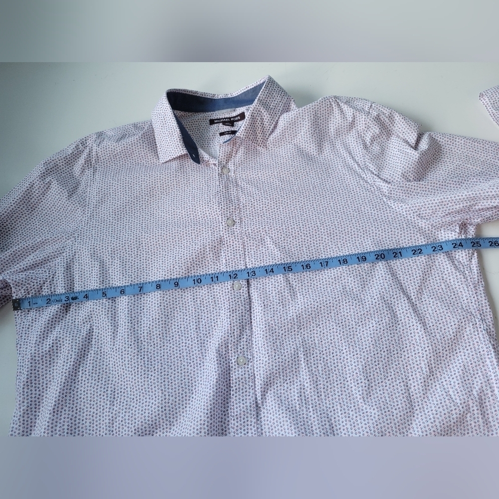 Michael Kors Mens Slim Fit Button-down Shirt XXL Multicolor - Picture 6 of 7